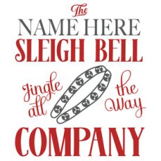 custom sleigh bell sign