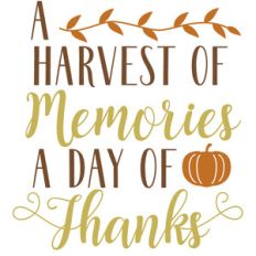 harvest memories day thanks