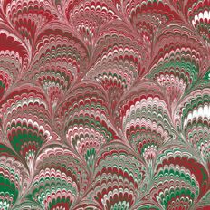 christmas marbled pattern