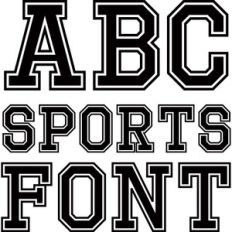 sports font