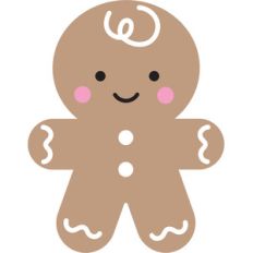 gingerbread man - milk and cookies