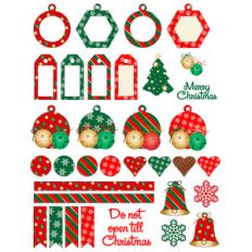 christmas tags/planner stickers