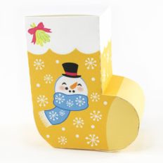 snowman christmas stocking box
