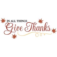 in all things give thanks