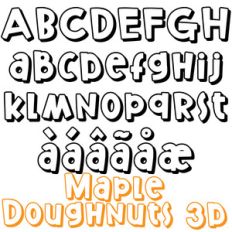 pn maple doughnuts 3d