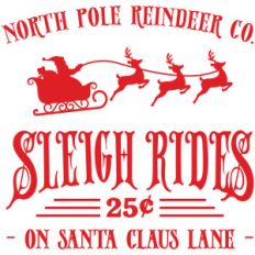 sleigh rides on santa claus lane