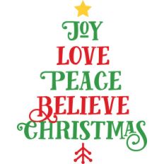 joy love peace believe christmas