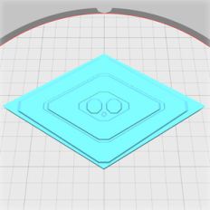 lid for diamond box with 5mm gemstone channels