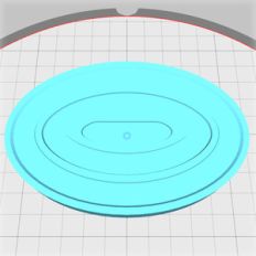 lid for oval box with 5mm gemstone channels