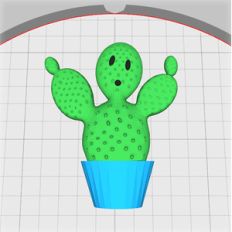 round leaf cactus embellishment
