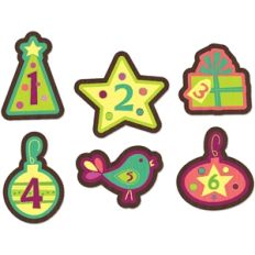 advent calendar ornament set 1-6