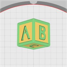 Alphabet Block Embellishment