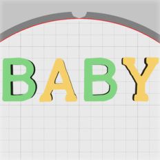 baby letter embellishments