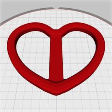 heart-shaped buckle