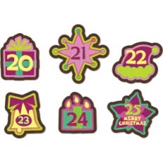 advent calendar ornament set 20-25 pnc