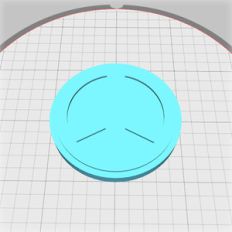 lid for round box with peace symbol