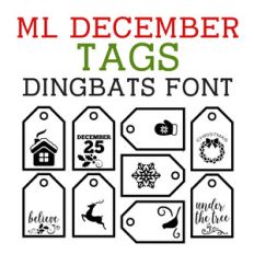 ml december tag dingbats