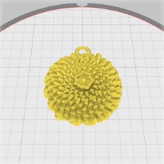 Chrysanthemum pendant