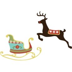 reindeer and sleigh