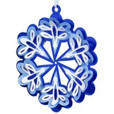 folk art ornament - snowflake