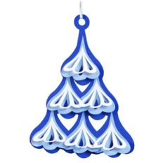 folk art ornament - tree