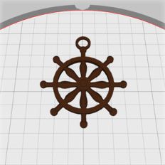 ship's wheel pendant