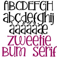zp zweetie bum serif