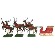 reindeer and sleigh
