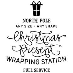 christmas present wrapping station phrase
