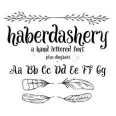 haberdashery font