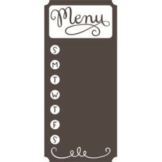 menu sign
