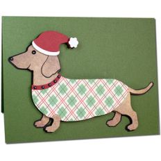dachshund christmas card