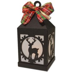 reindeer hanging tea light lantern
