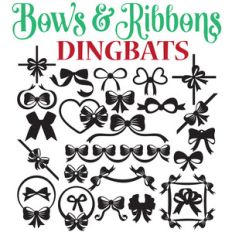 sg bows and ribbons dingbats font