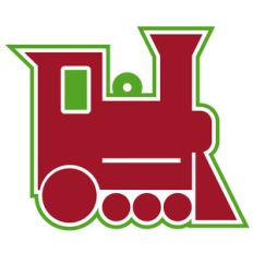 layered toy train tag