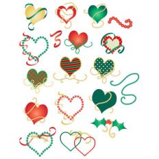 beads, ribbons and hearts planner stickers