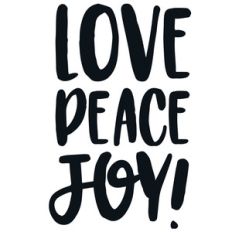love peace joy quote