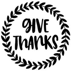 give thanks leafy wreath