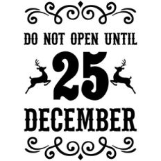 santa sack do not open until
