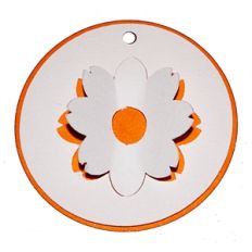 3d cutout tag - flowers