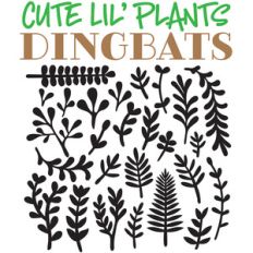 sg cute lil' plants dingbats font