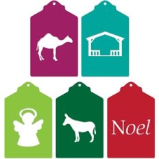 christmas tags set