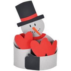 snowman hug bendi card
