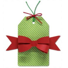 gift tag with bow