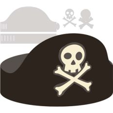 adjustable pirate hat