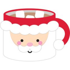 santa mug - milk and cookies