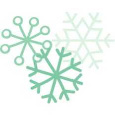 snowflakes - milk and cookies