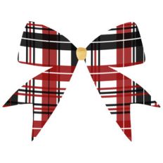 plaid bow