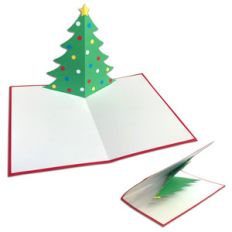 christmas tree pop-up card