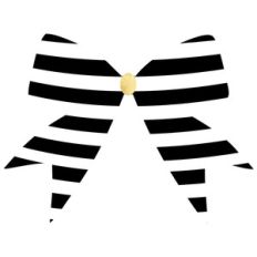 striped christmas bow